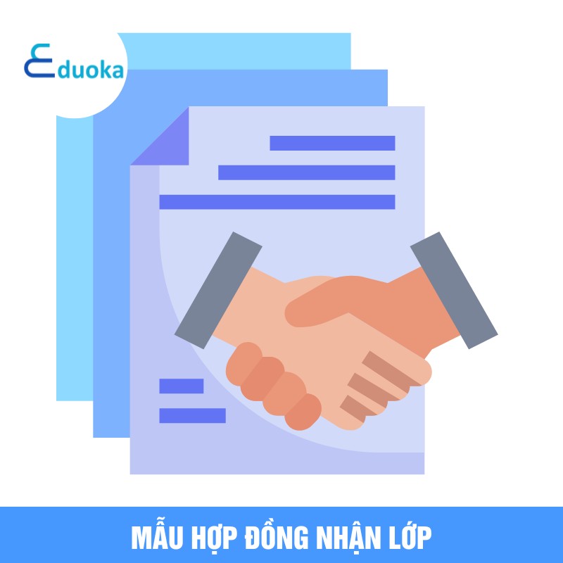 Mẫu hợp đồng nhận lớp