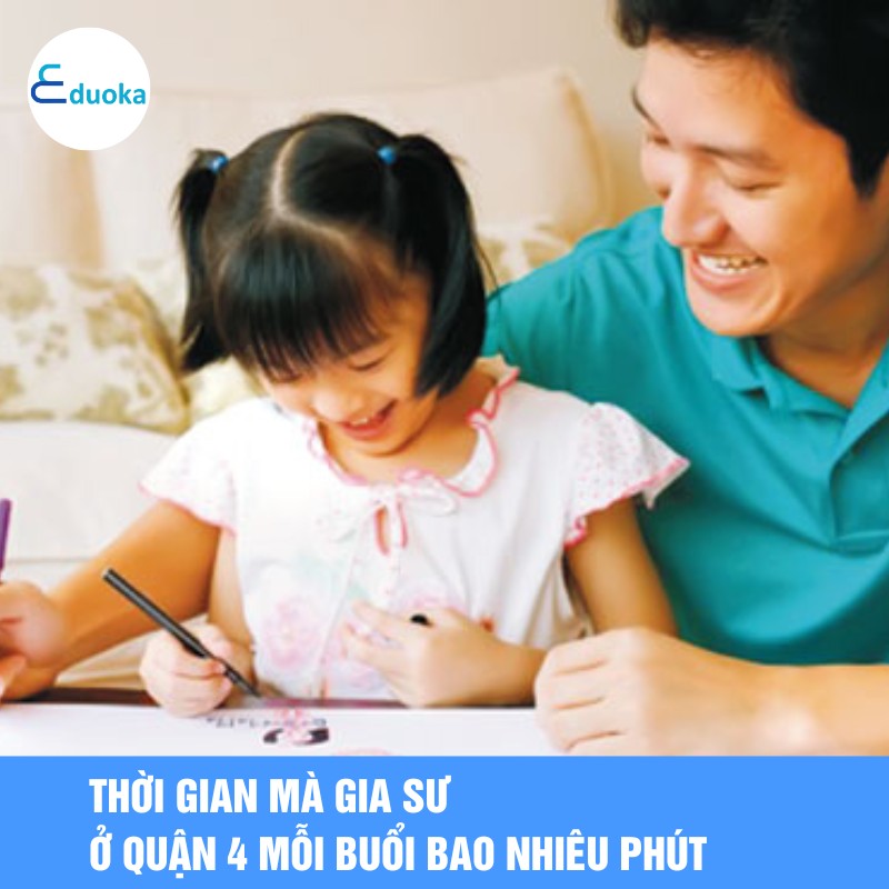 Thời gian mà gia sư ở quận 4 mỗi buổi bao nhiêu phút