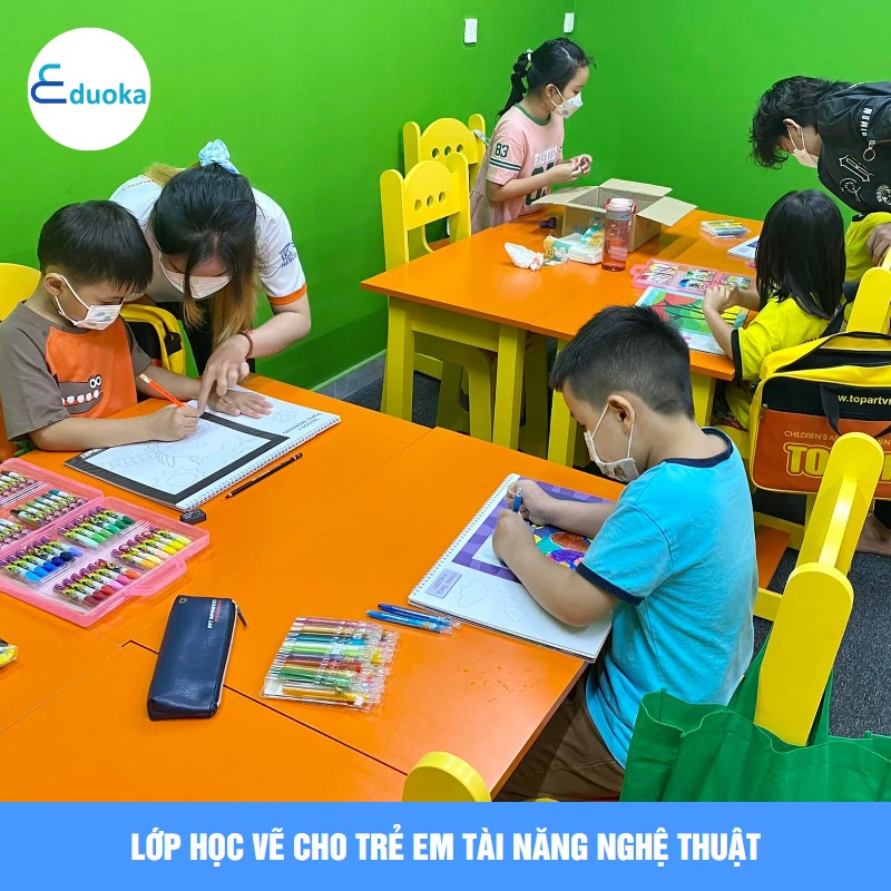Lớp học vẽ cho trẻ em Tài Năng Nghệ Thuật