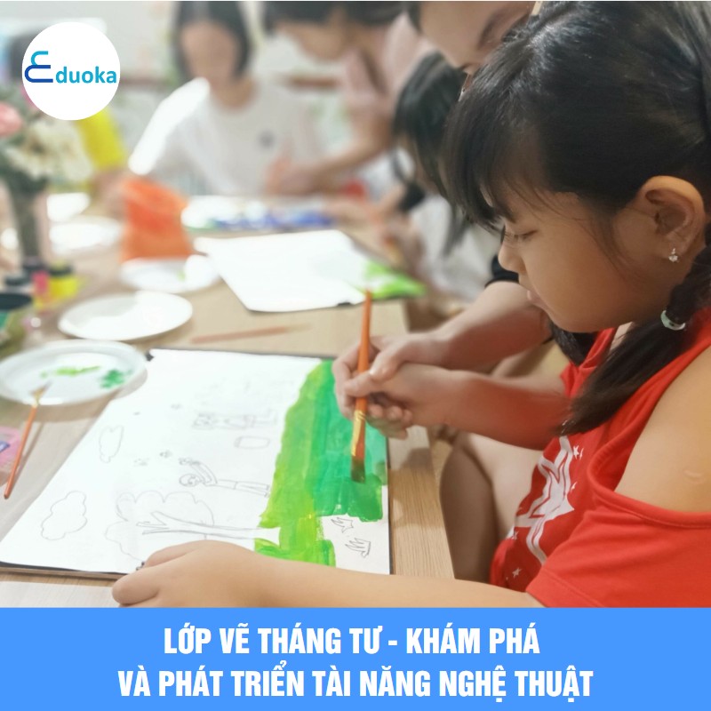 Lớp vẽ Tháng Tư - Khám phá và phát triển tài năng nghệ thuật