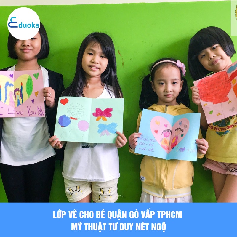 Lớp vẽ cho bé quận Gò Vấp TpHCM - MỸ THUẬT TƯ DUY NÉT NGỘ