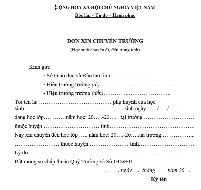 Đơn xin học thêm là gì