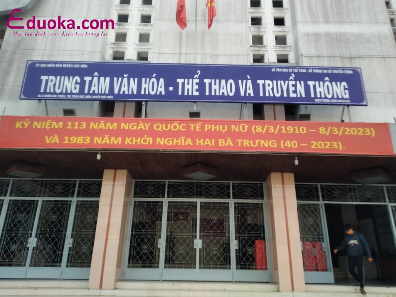 Trung tâm văn hóa- thể thao và truyền thông huyện hóc môn 