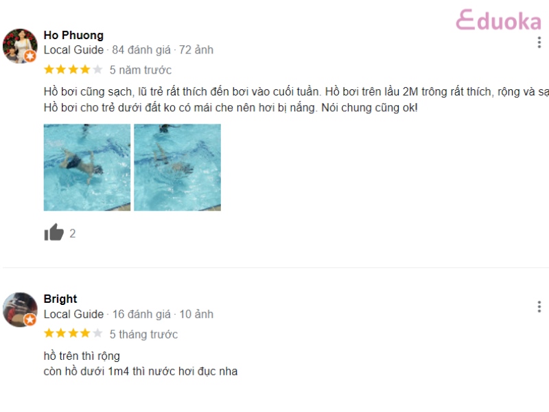 Cảm nhận của khách hàng về Hồ Bơi Khánh Hội