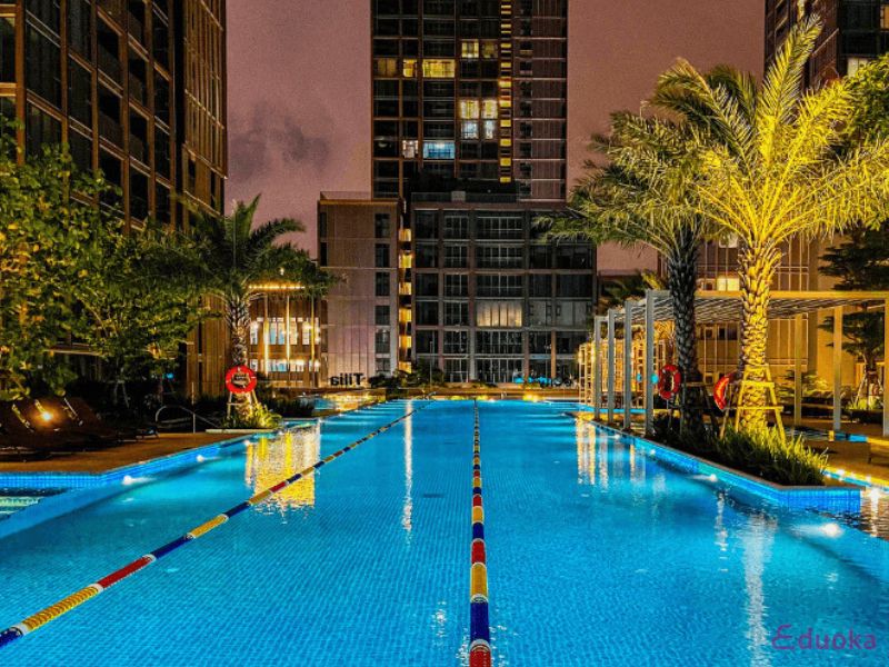 Tiện ích tại Hồ Bơi Empire City - Cove Residences