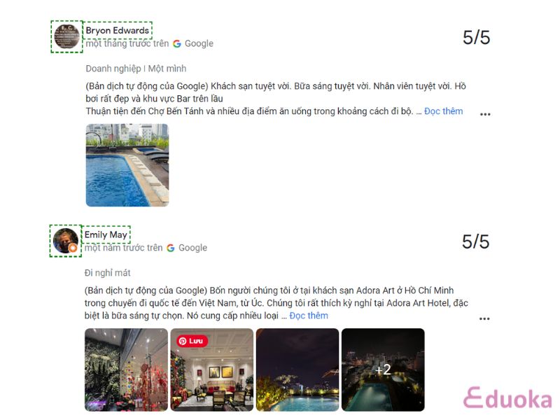 Nhận Xét Của Khách Hàng Về Hồ Bơi Adora Art Hotel