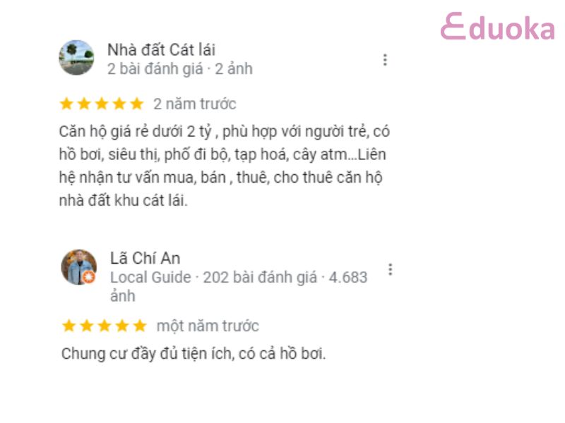 Đánh giá của khách hàng về Hồ Bơi Chung Cư CitiSoho