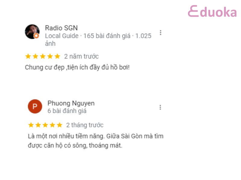 Đánh giá của khách hàng về Hồ Bơi Chung Cư CitiSoho