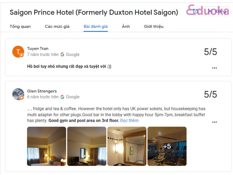 Cảm nhận Của Khách Hàng Tại Bể Bơi Saigon Prince Hotel