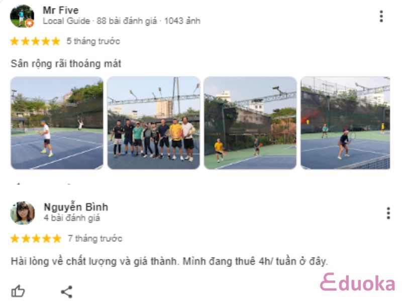 Đánh Giá Của Khách Hàng Về CLB Tennis Đại Thế Giới