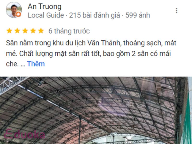 Đánh giá của khách hàng về Sân Tennis Văn Thánh 1