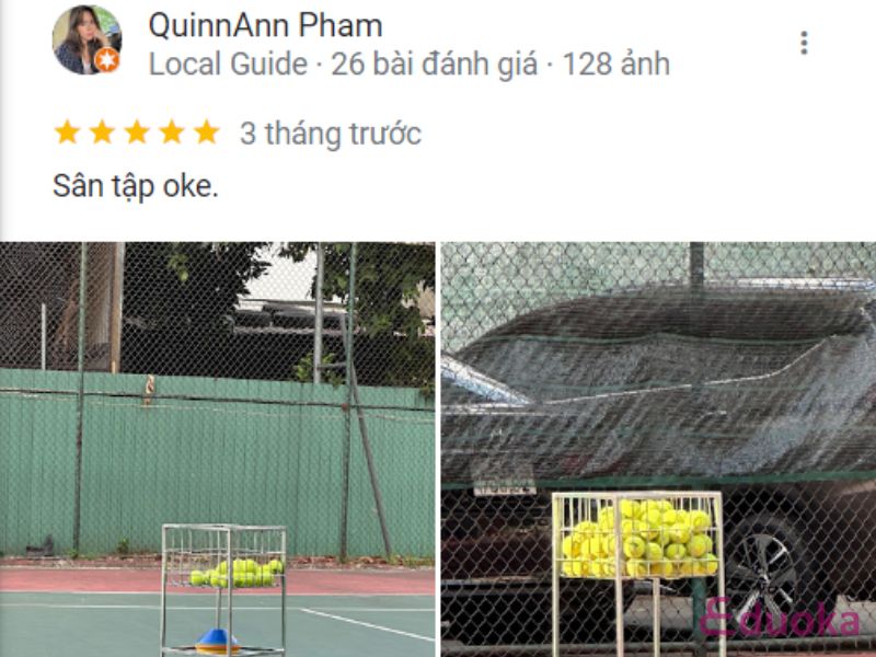 Nhận xét của khách hàng về Sân Tennis 41 BIS