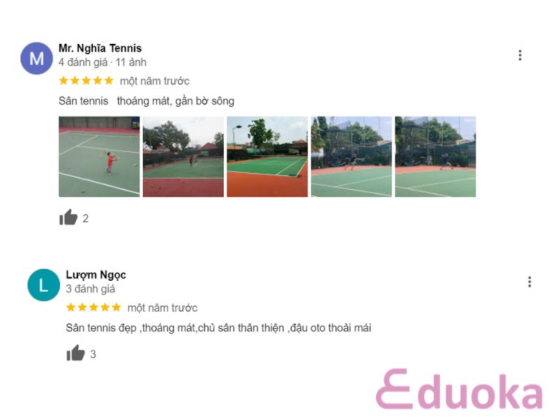 Trải Nghiệm Khách Hàng Về Sân Tennis Kevin 1