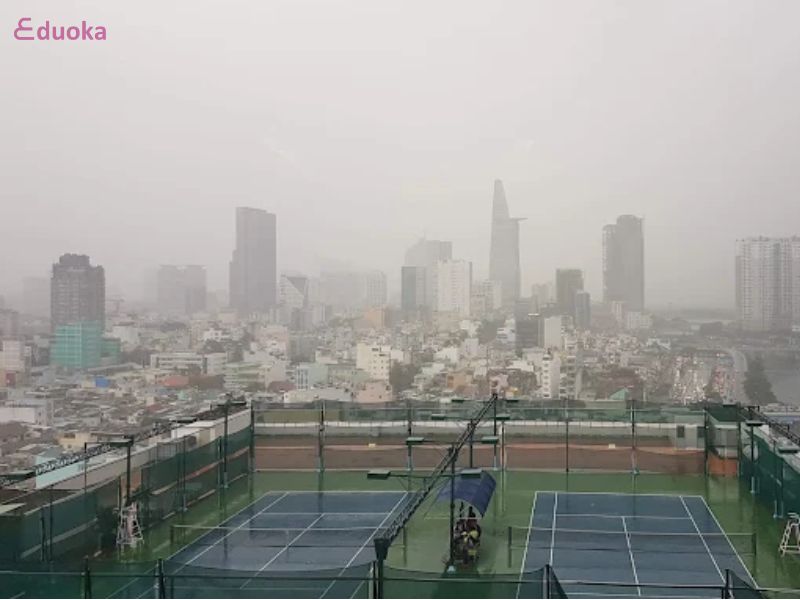 Sân tennis tòa nhà Samco