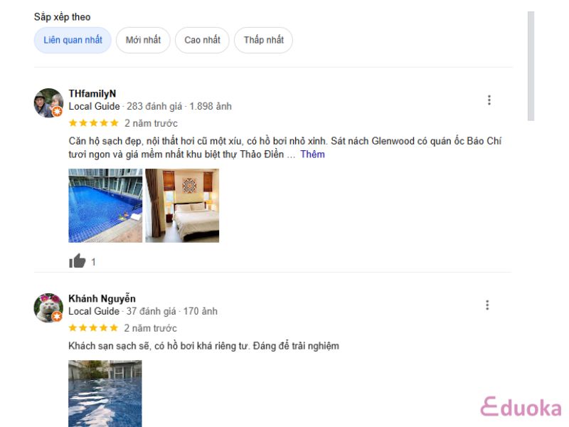 Đánh giá của Khách Hàng về Hồ Bơi Glenwood City Resort