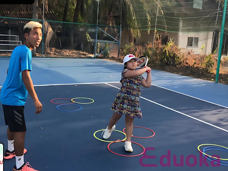 Những tiện ích có tại sân tennis Kinh Bắc