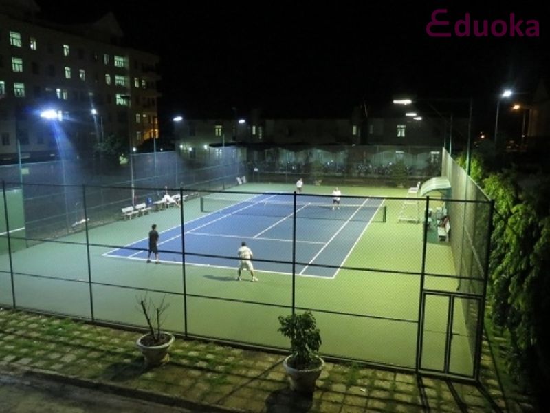 Một số tiện ích tại sân tennis Mega Ruby Khang Điền