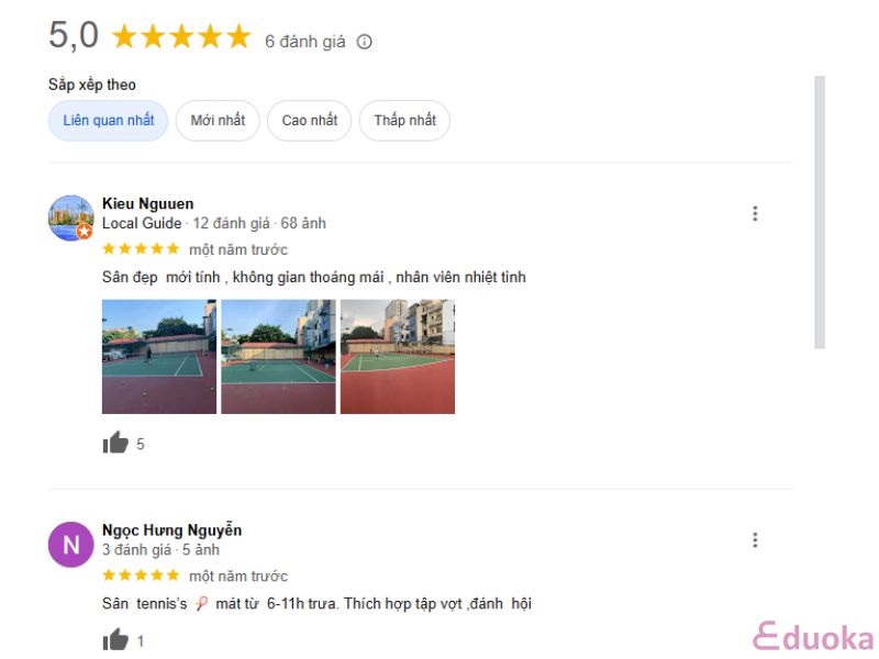 Trải Nghiệm Của Khách Hàng Về Sân Tennis Kevin 3 Tân Bình